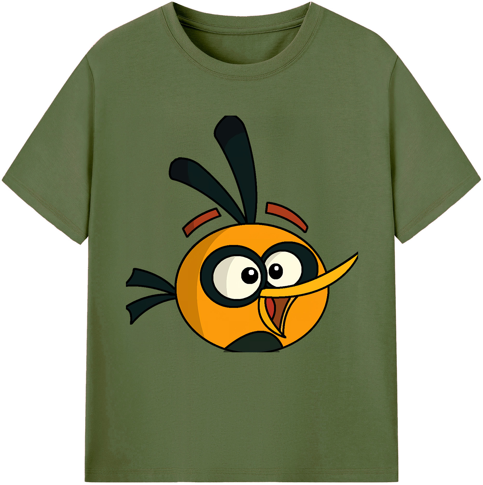 （画像用） Angry Birds アングリーバード 綿100％半袖Tシャツ（フロントプリント）